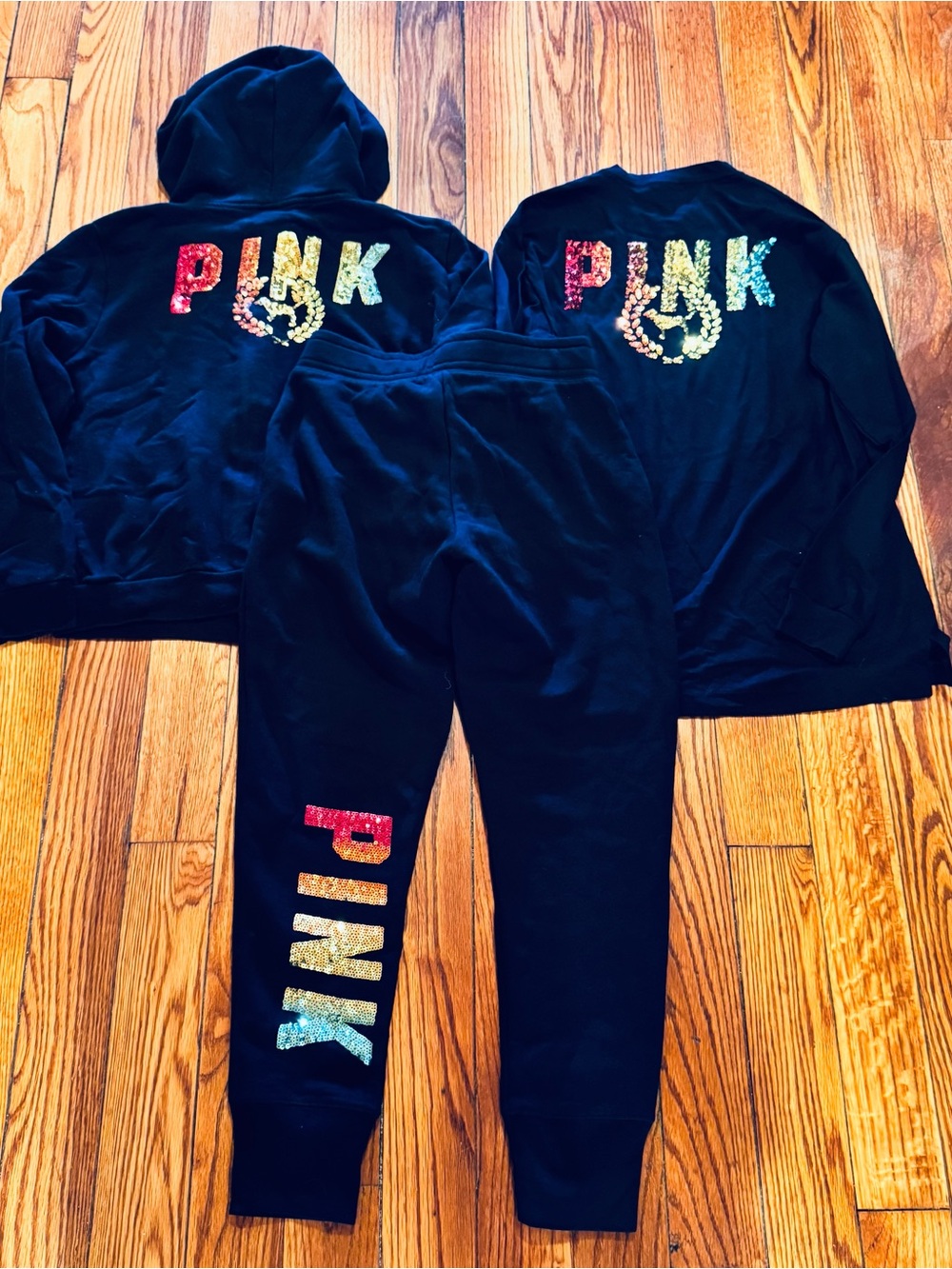 PINK Victoria’s Secret Rainbow Bling 3 Piece Set